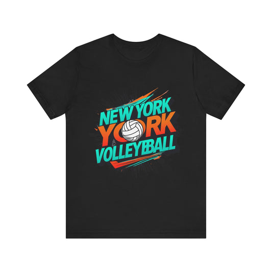 New York Volleyball T-shirt with bold gradient design