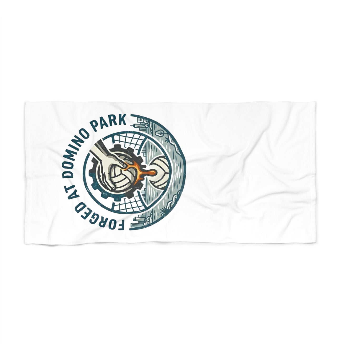 Forged at Domino Park Volleyball Beach Towel