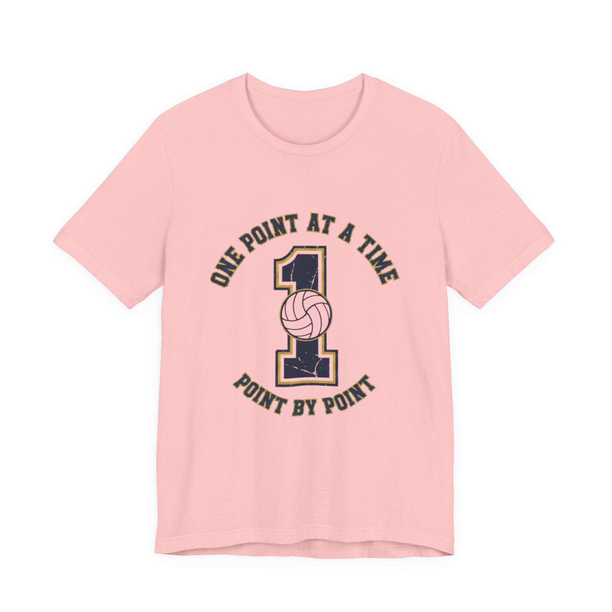 Volleyball focus slogan printed t-shirt design