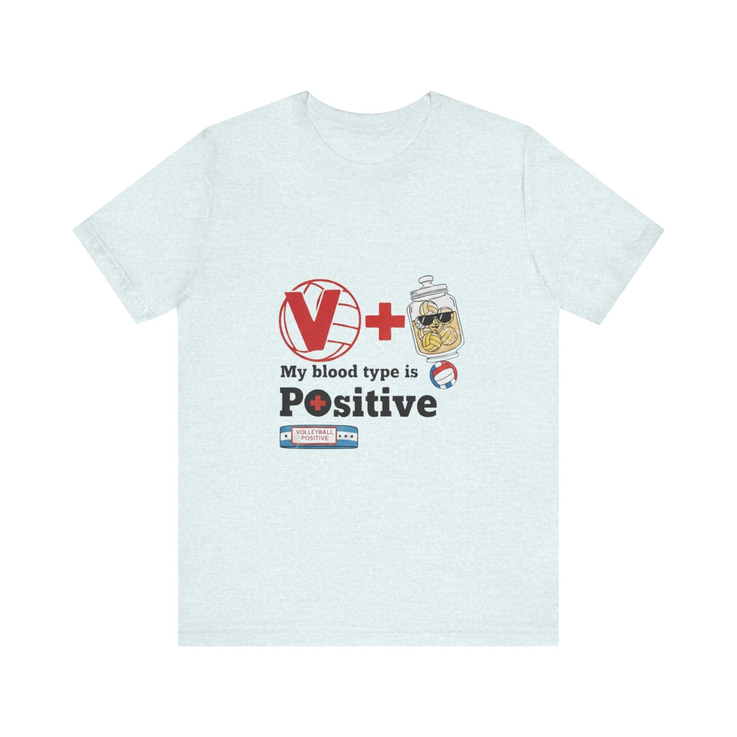Volleyball Positive graphic tee for players