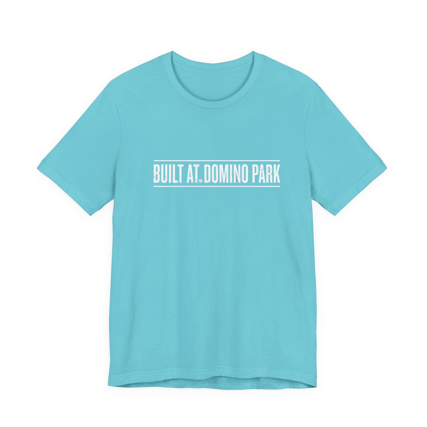 Built at Domino Park slogan t-shirt graphic