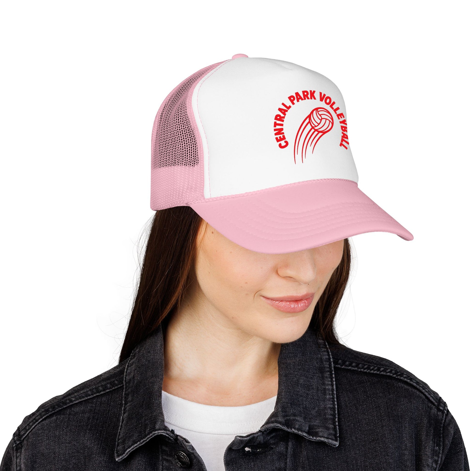 NYC Central Park fire graphic volleyball hat