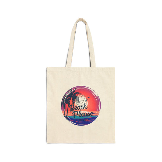 beach volleyball tote bag with coastal inspired design