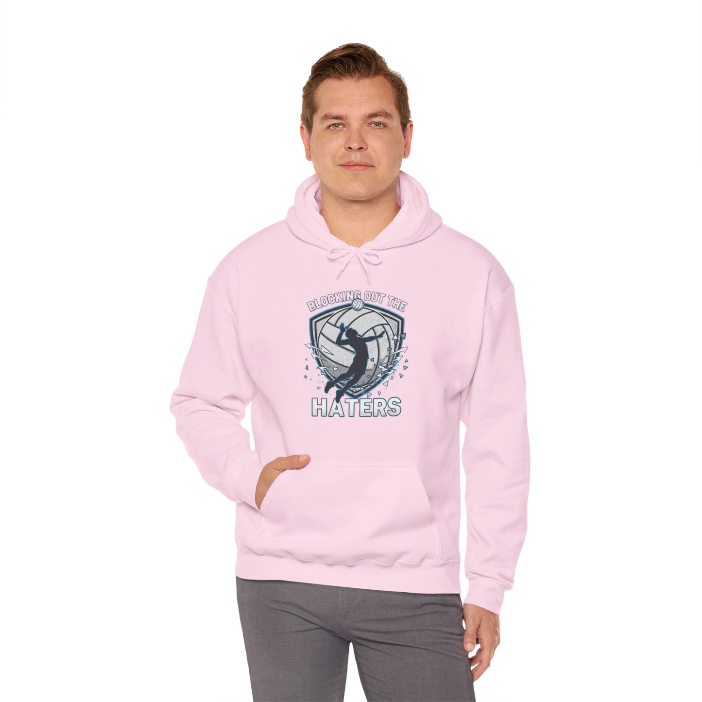 Volleyball blocking design hoodie