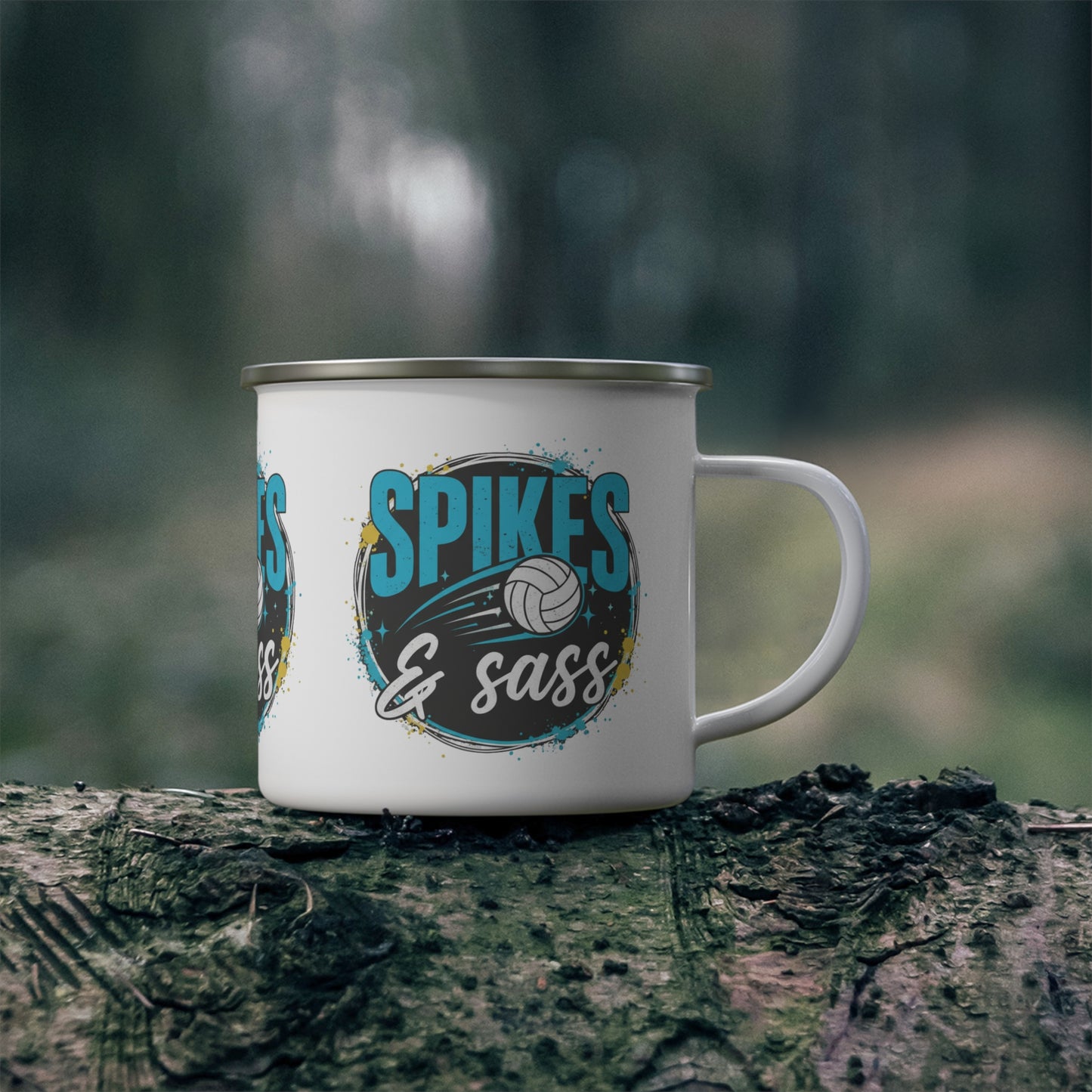 Spikes & Sass volleyball coffee mug