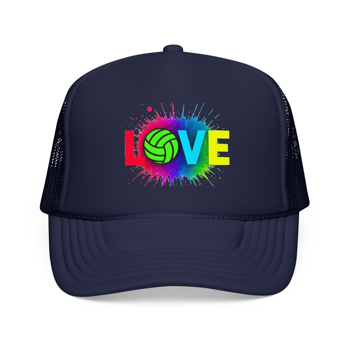 Clean Love text volleyball hat graphic