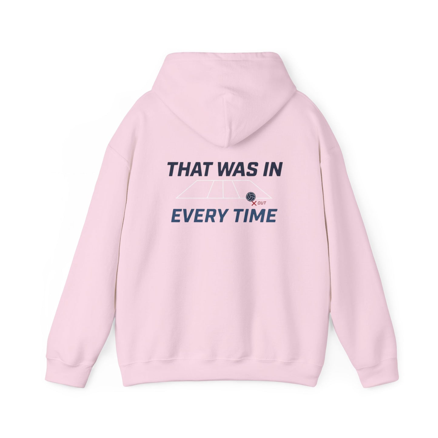 that was in volleyball typography hoodie