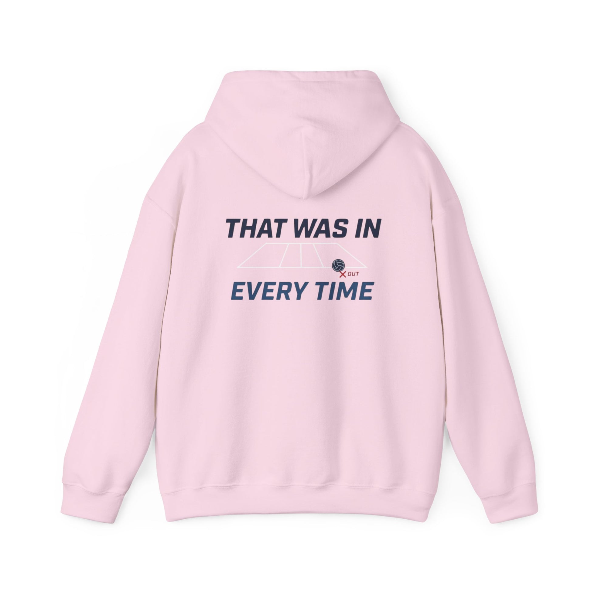 that was in volleyball typography hoodie