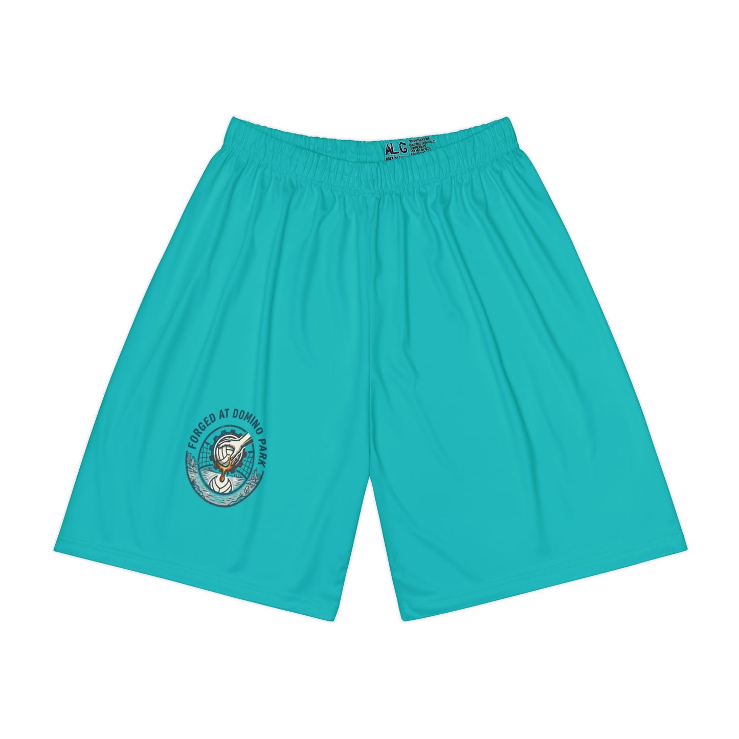Forged at Domino Park volleyball training shorts