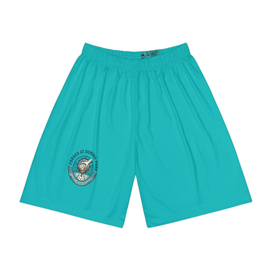 Forged at Domino Park volleyball training shorts