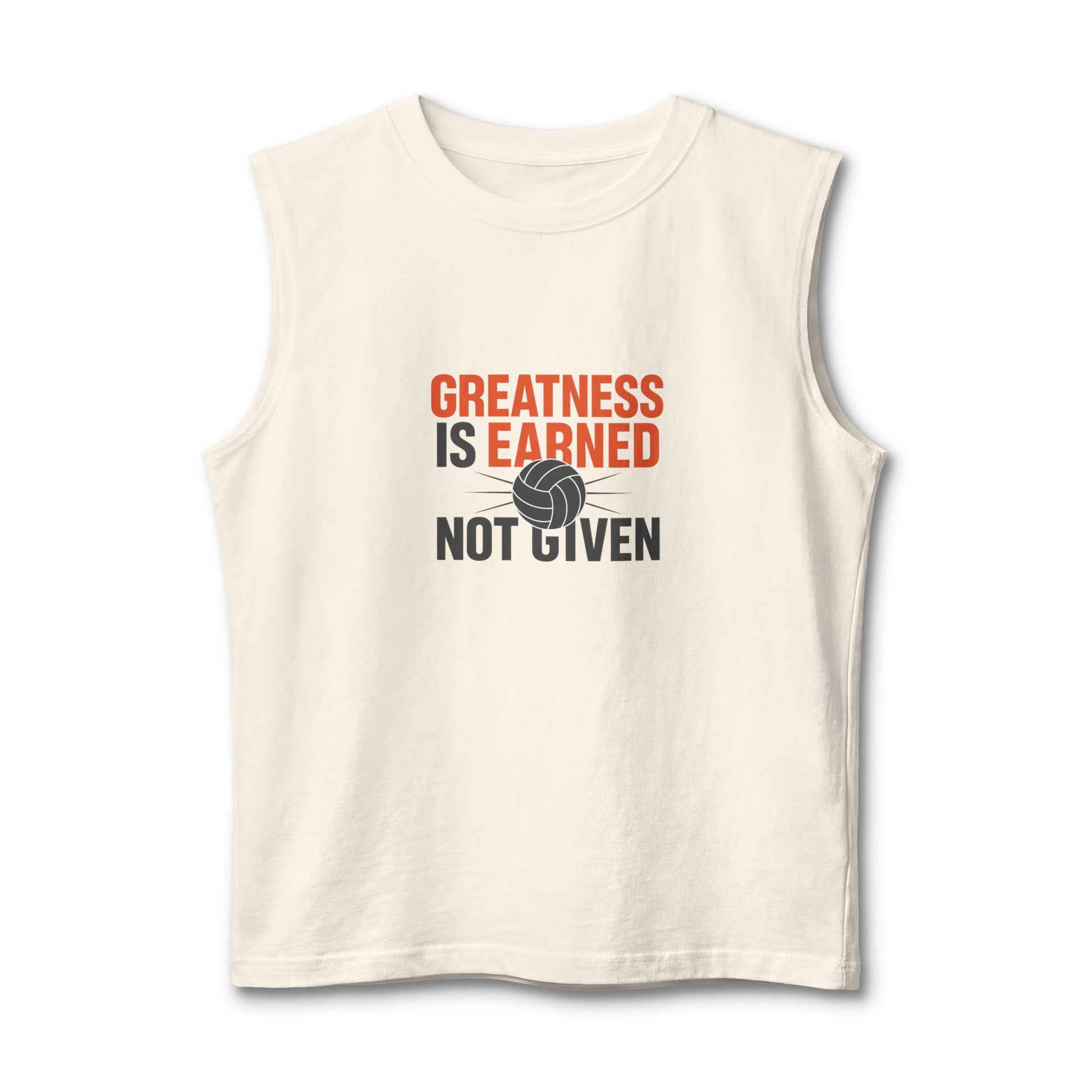Motivational volleyball mindset sleeveless shirt design