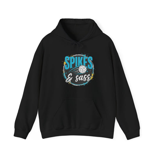 Spikes and Sass volleyball hoodie