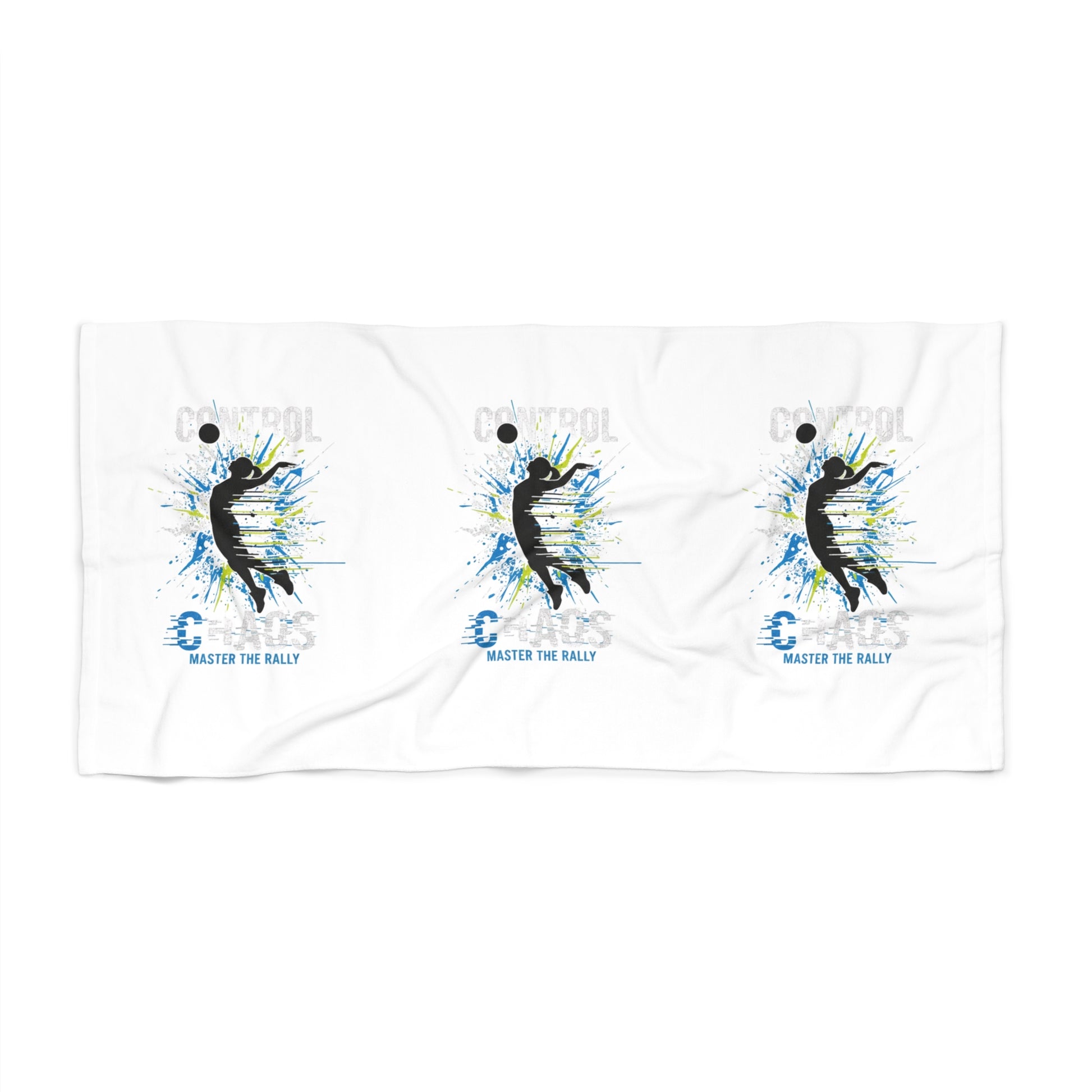 Volleyball rally control motivation phrase towel