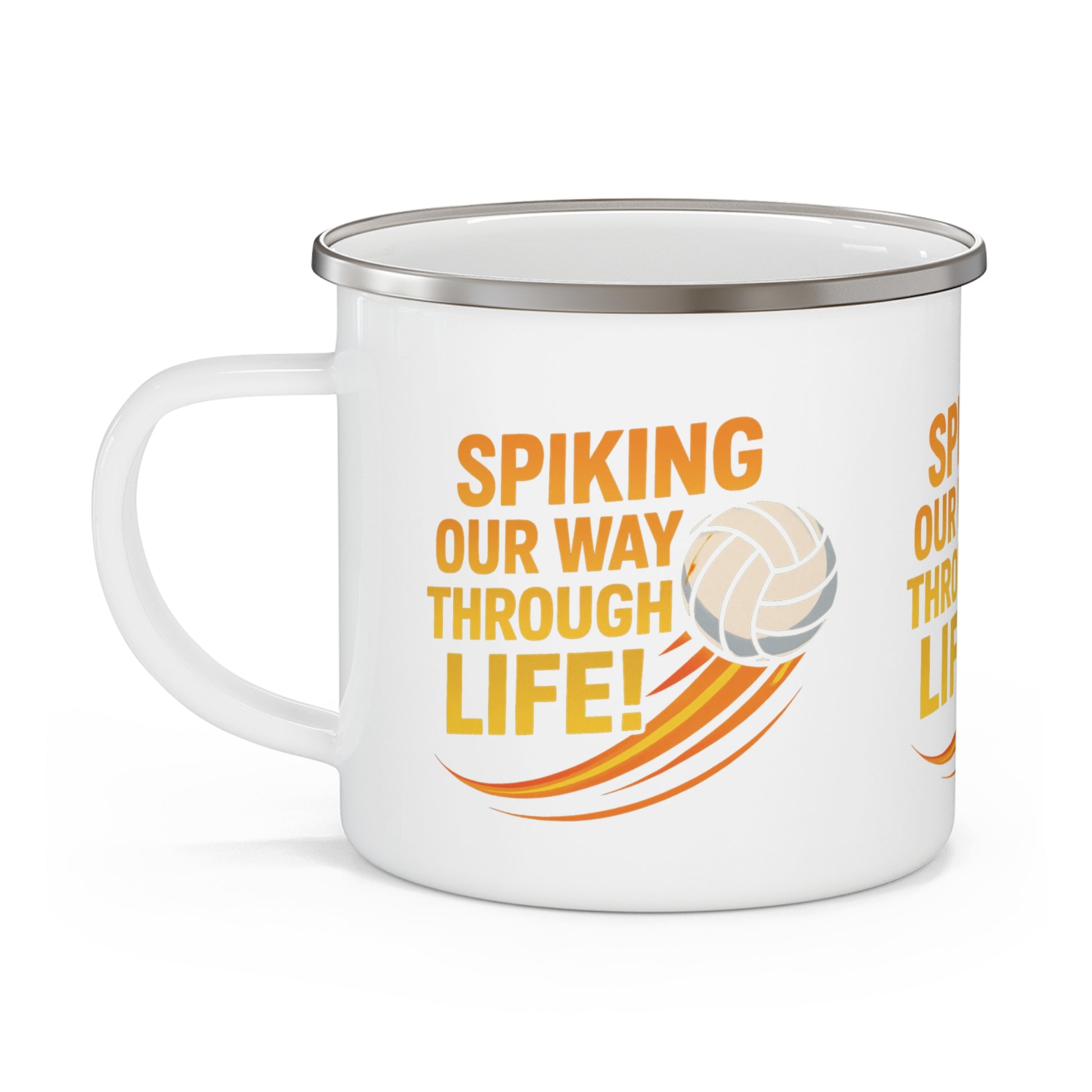 Volleyball coffee cup with quote