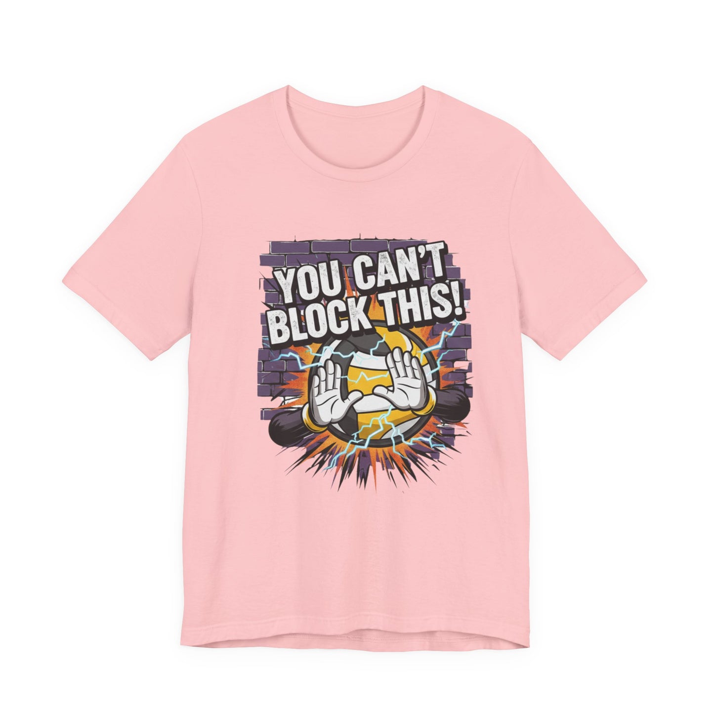 You Cant Block This aggressive volleyball text design