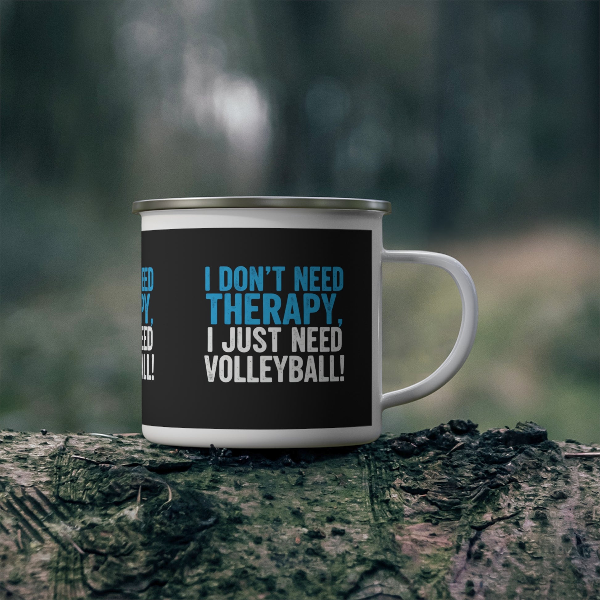 12oz enamel mug for volleyball players
