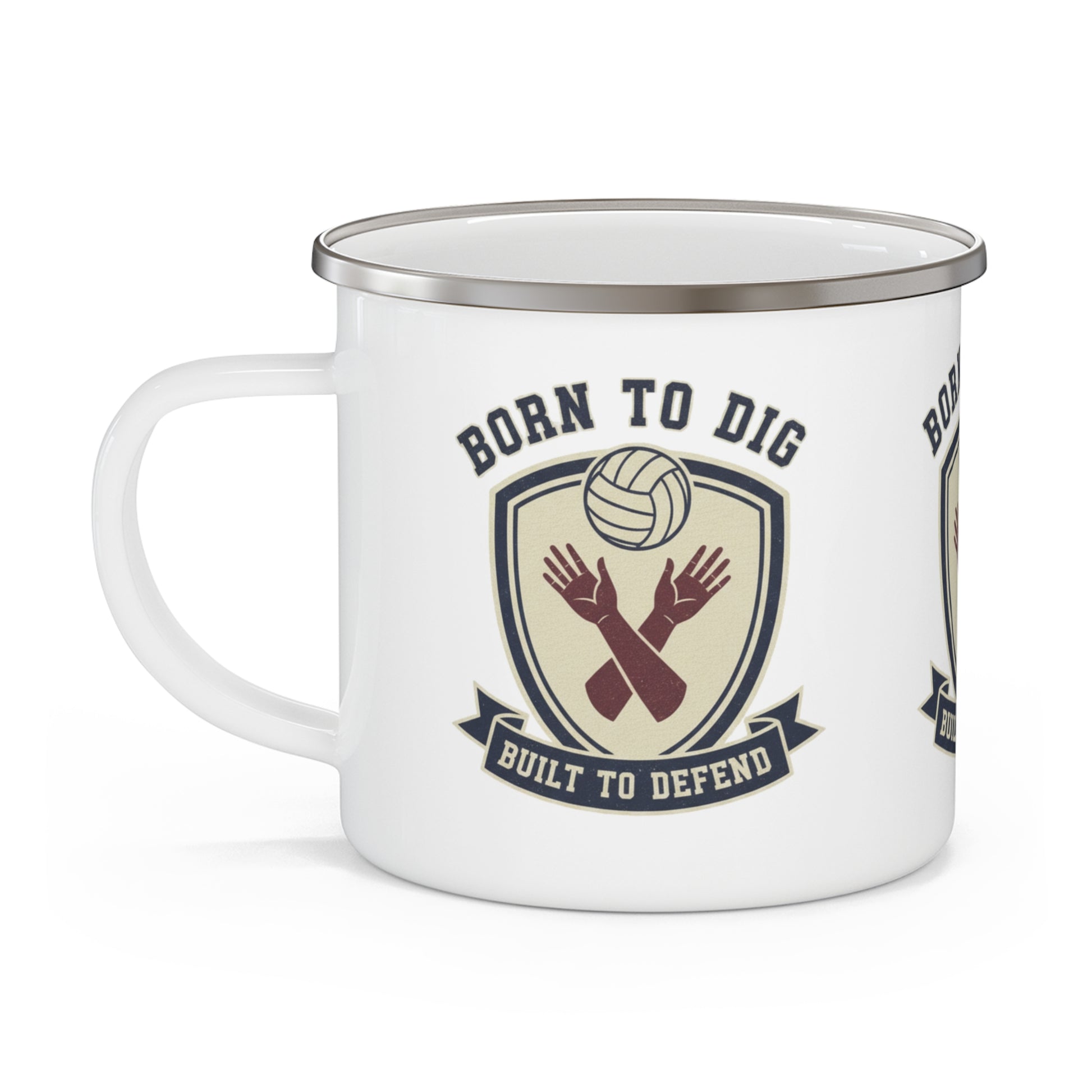 Funny volleyball dig design mug