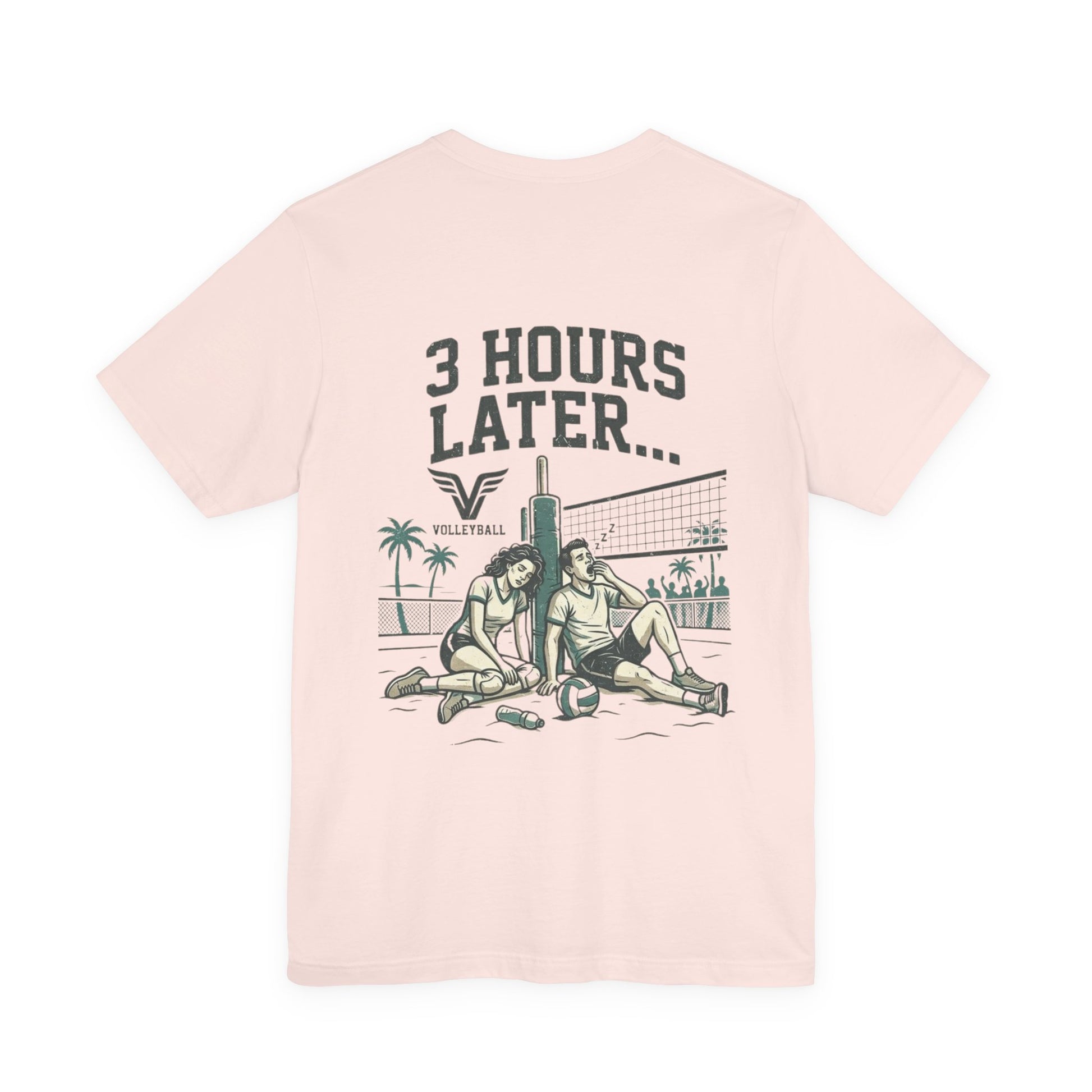 just one more game volleyball t shirt front text