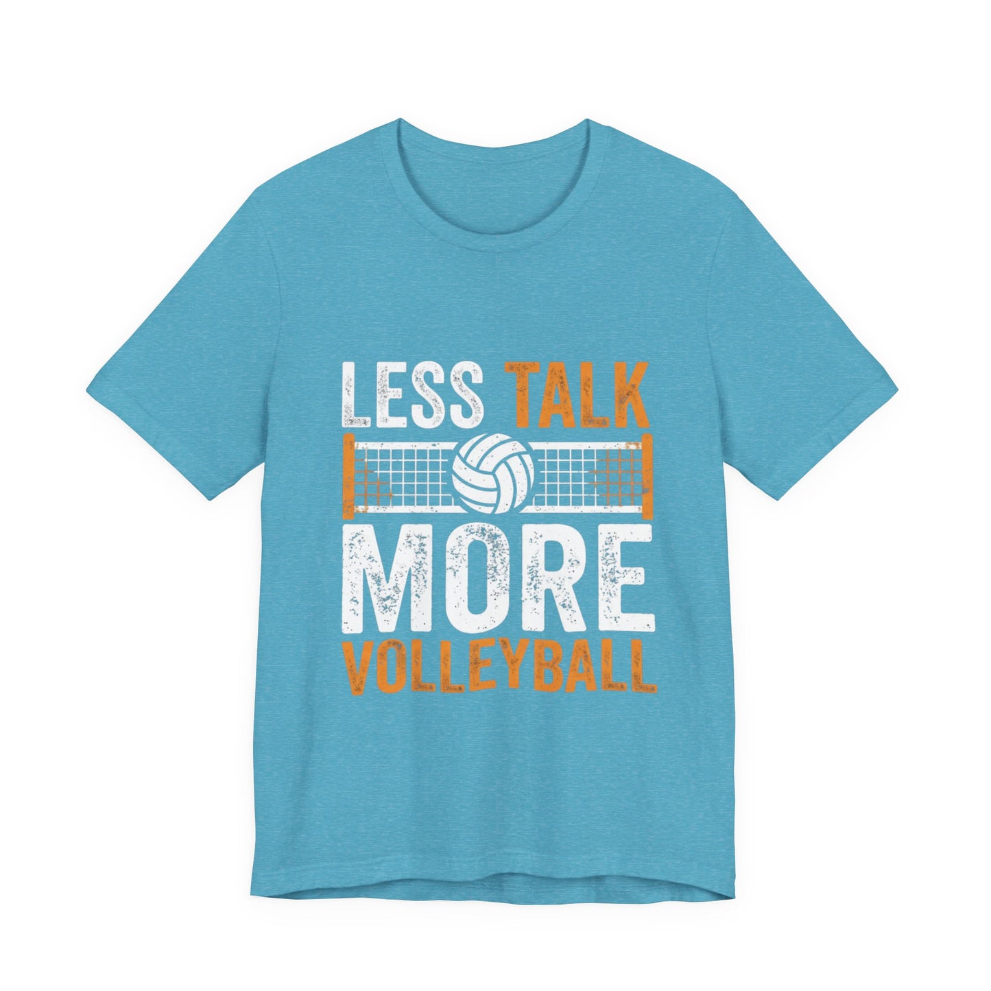 Clean high-contrast volleyball typography shirt design