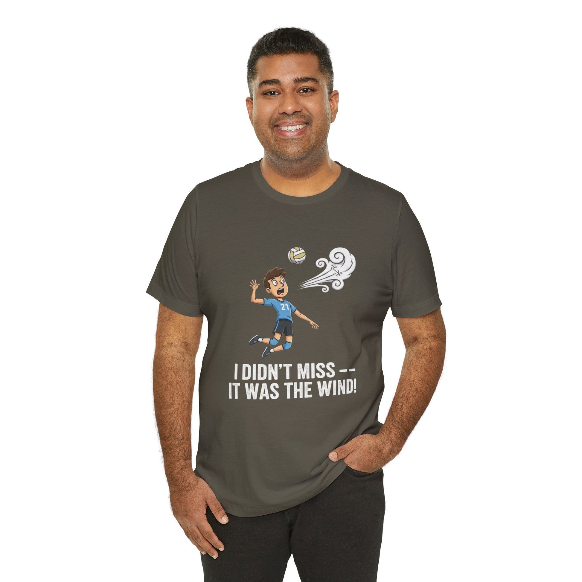 Volleyball player humor typography t-shirt