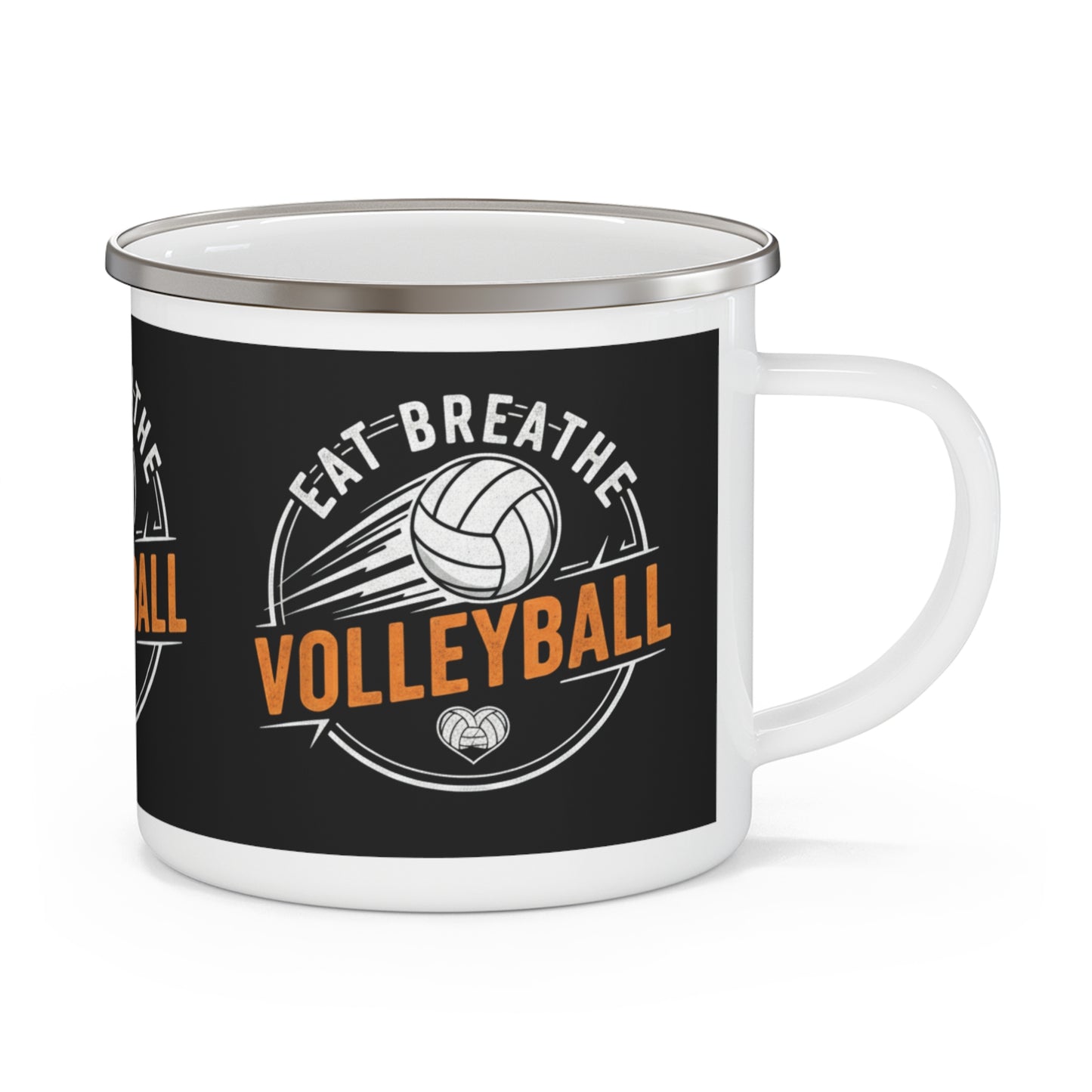 Volleyball lifestyle camping mug