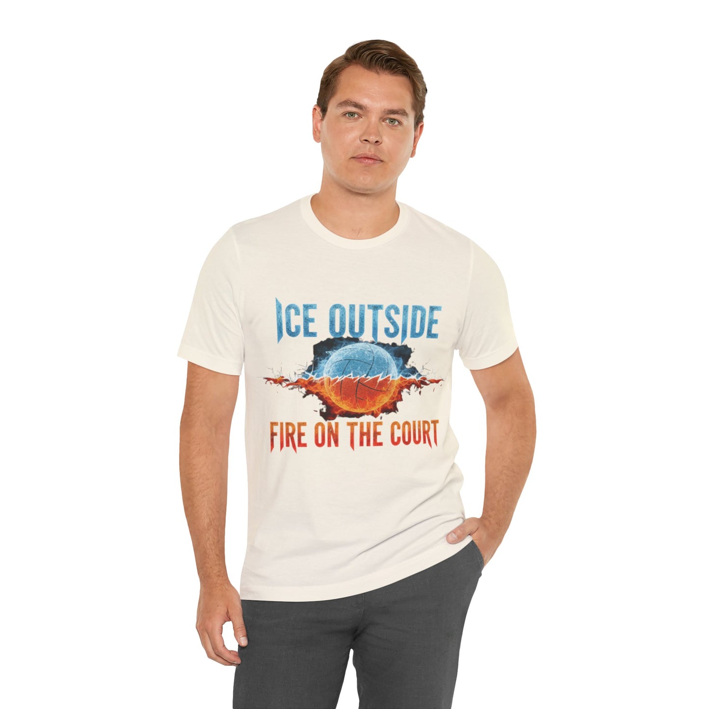 Minimalist volleyball motivation text shirt artwork