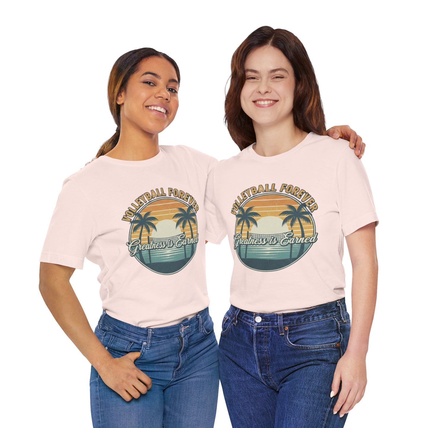 Volleyball Forever statement text shirt design