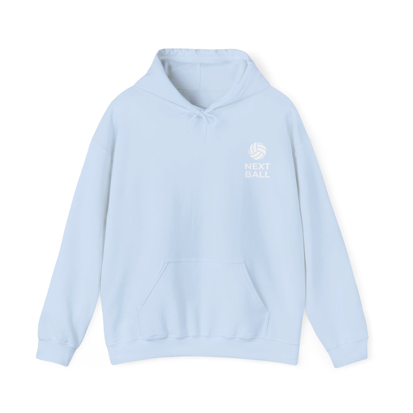Next ball front and back volleyball mindset hoodie