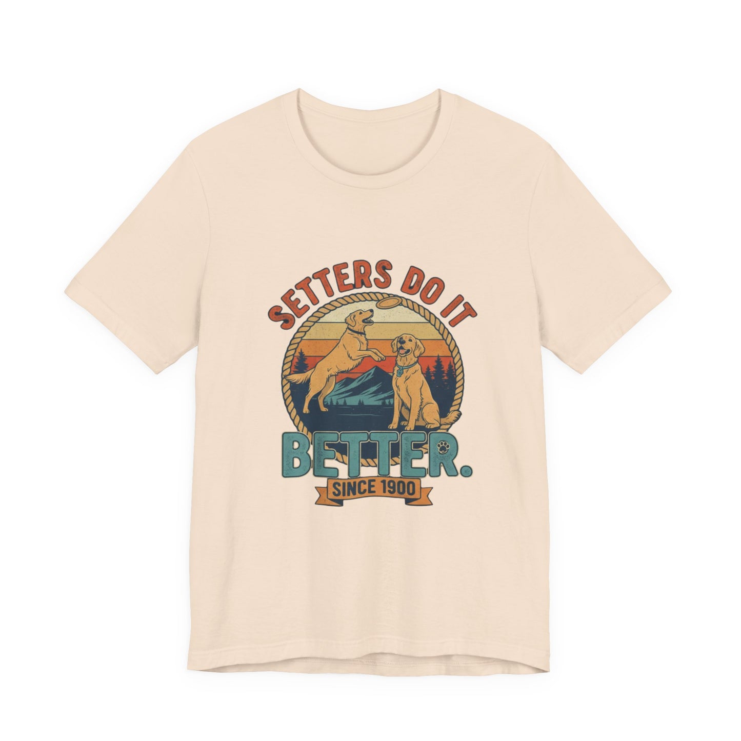 Simple bold lettering saying Setters Do It Better