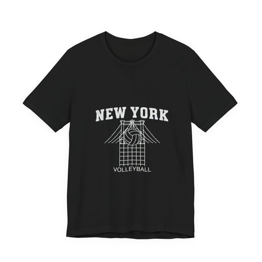 New York Volleyball bridge and volleyball t-shirt design