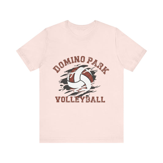 Volleyball t-shirt with bold graphic design for players and fans.