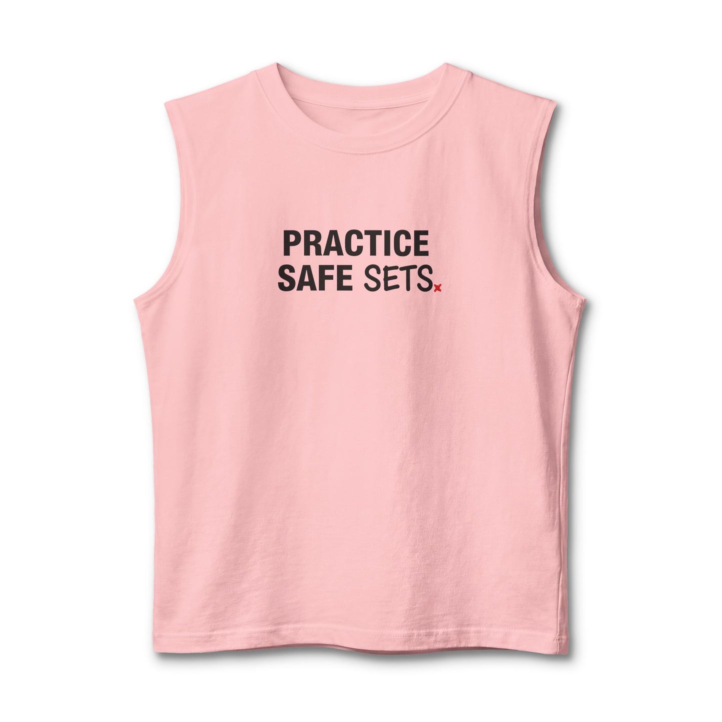 Funny volleyball saying practice safe sets tank design