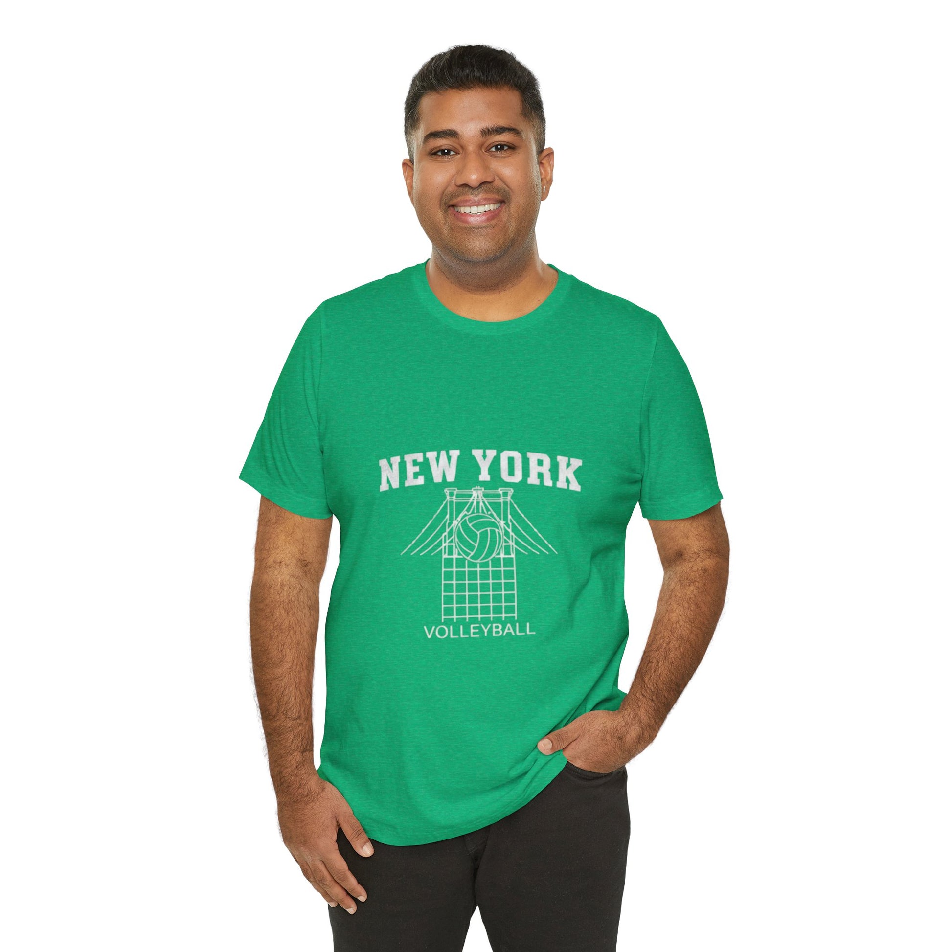 New York Volleyball urban bridge design shirt