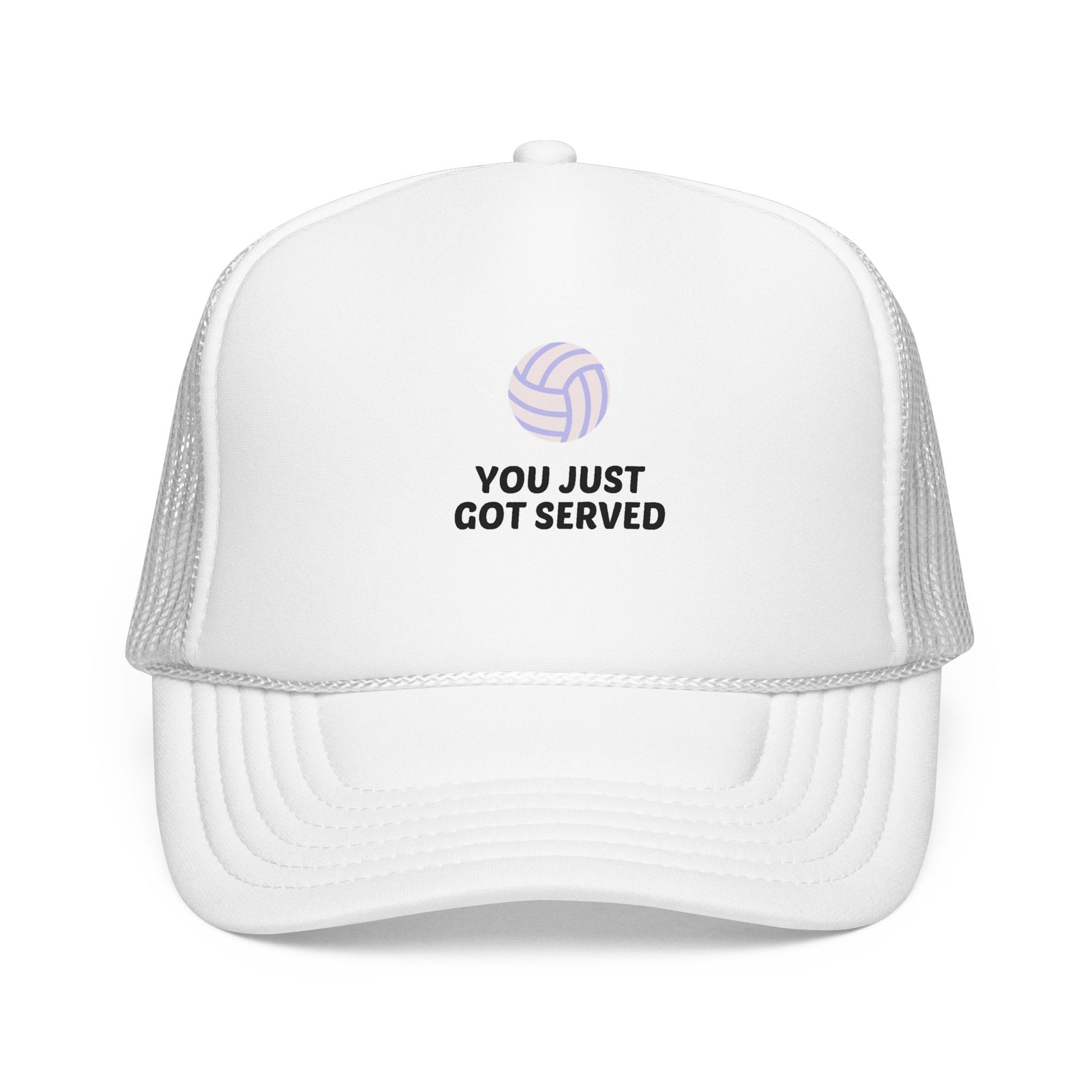You just got served volleyball phrase trucker hat design