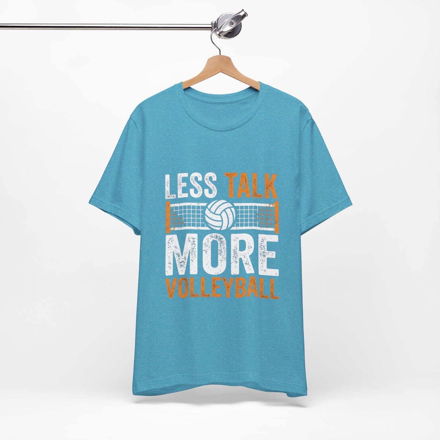 Strong volleyball message design with bold lettering