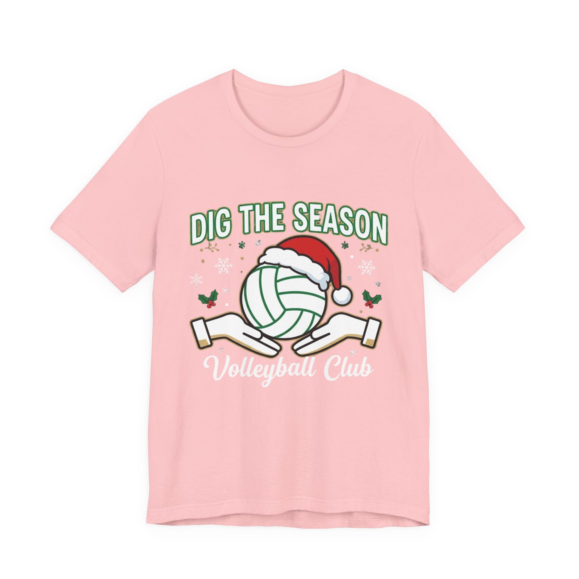 Front print of Dig the Season volleyball design