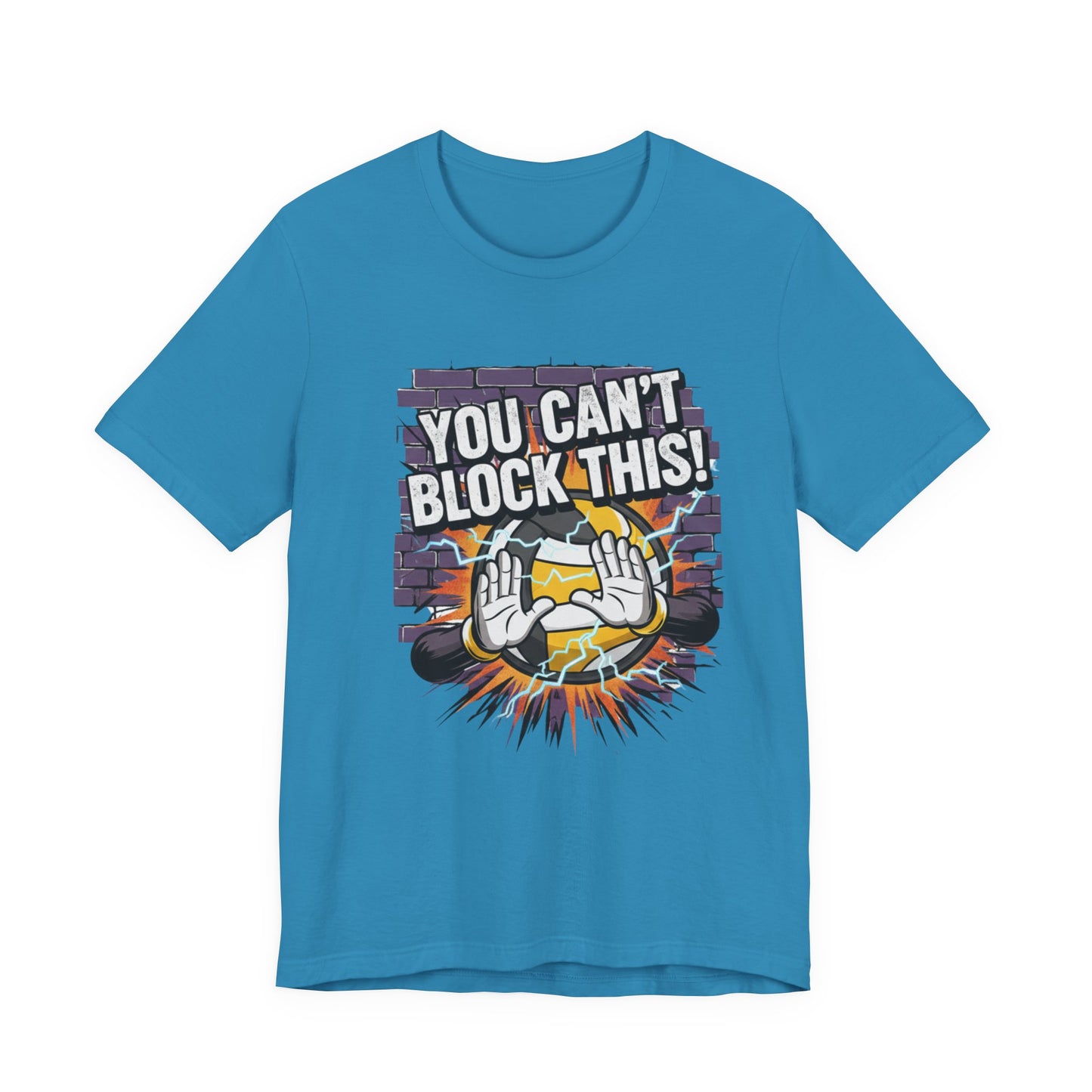 High-impact volleyball quote typography t-shirt