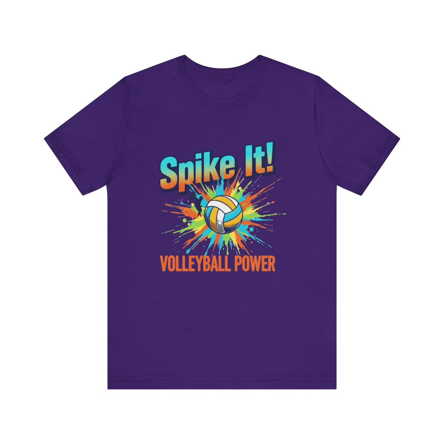 Volleyball power t-shirt for athletes with colorful action-inspired design