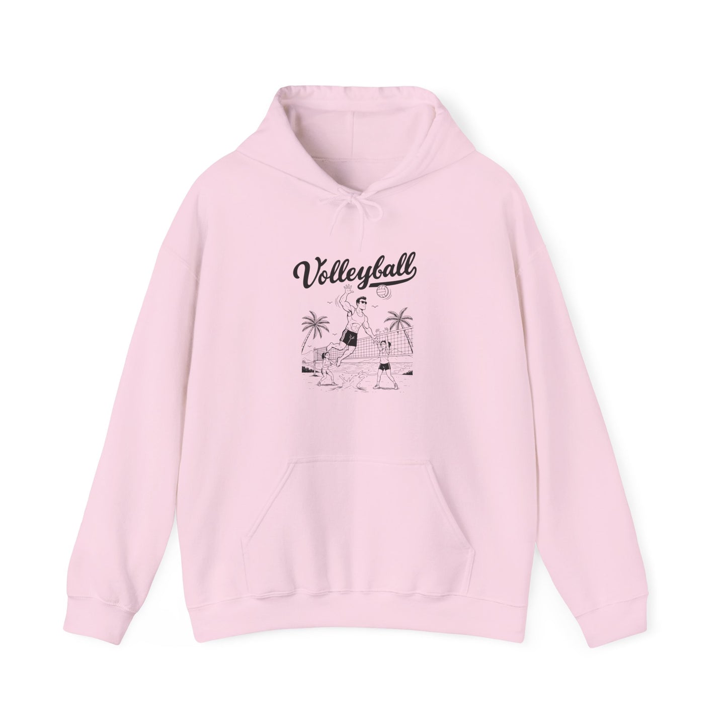 Unisex volleyball sweatshirt in retro athletic style