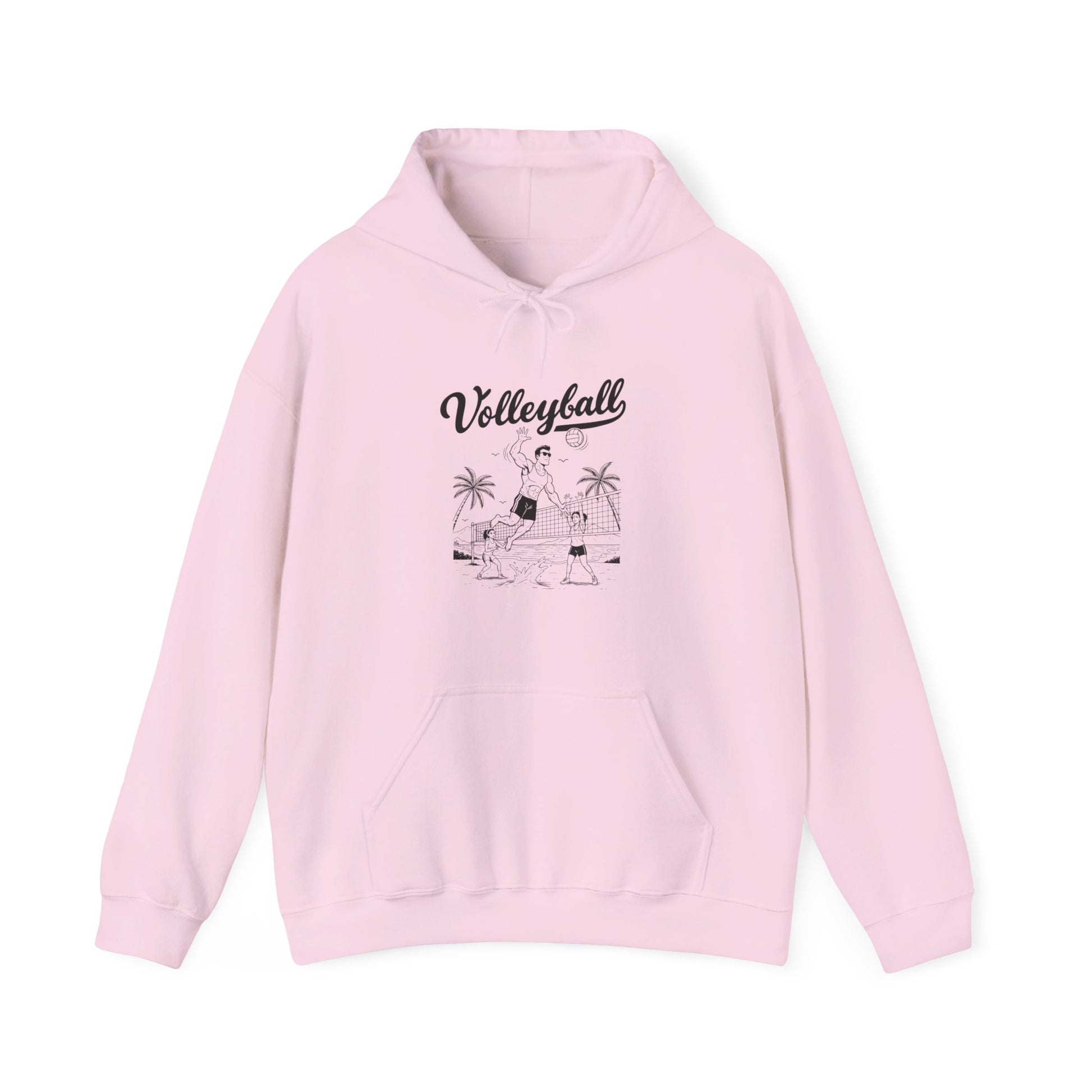 Unisex volleyball sweatshirt in retro athletic style