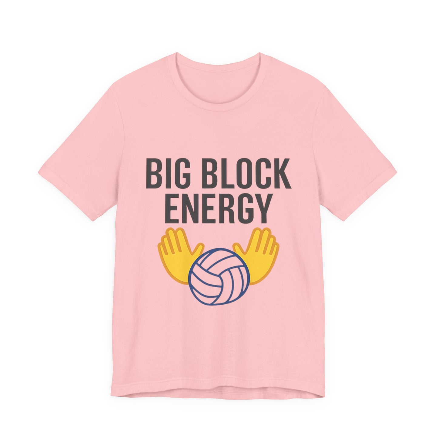 Volleyball block-themed design with bold typography