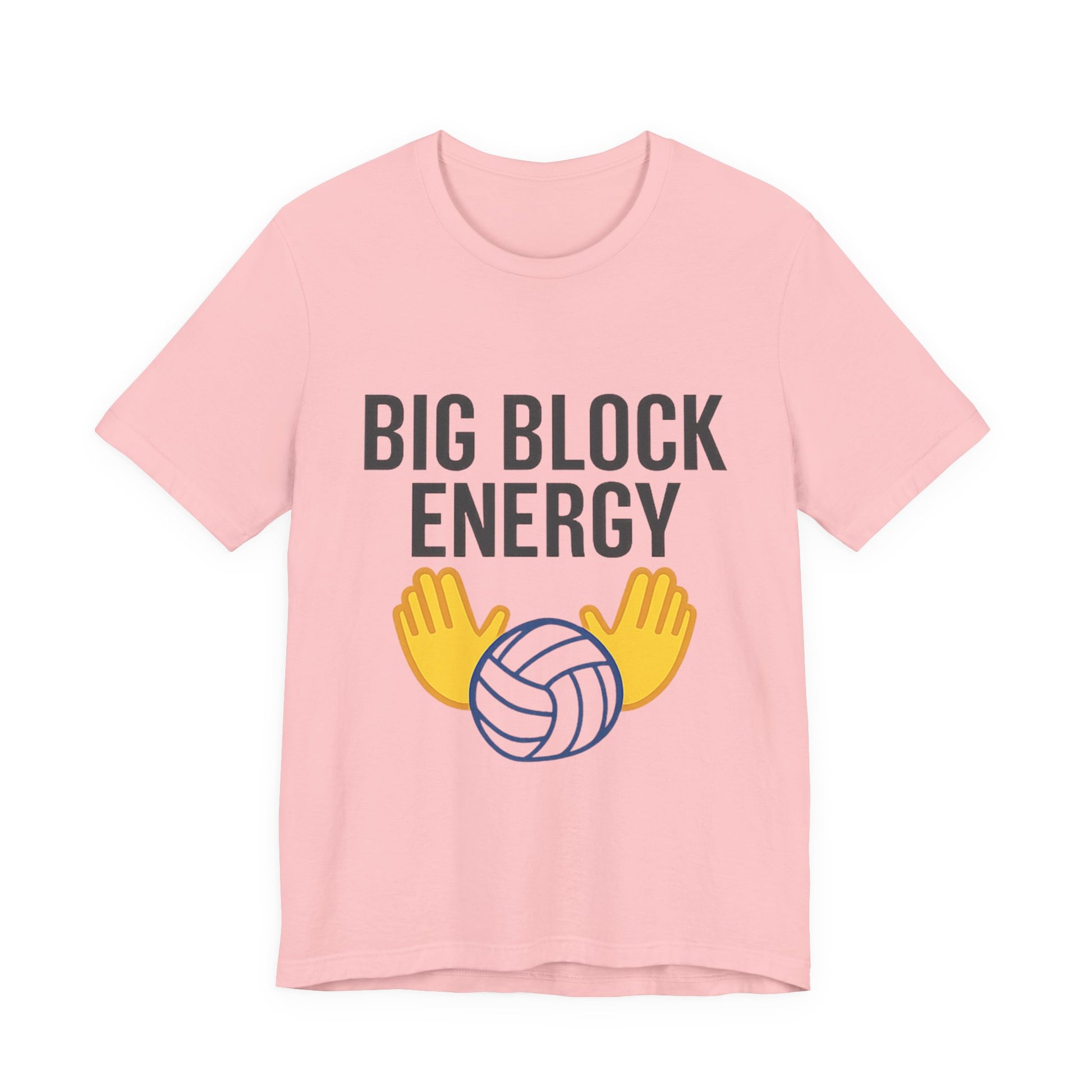 Volleyball block-themed design with bold typography
