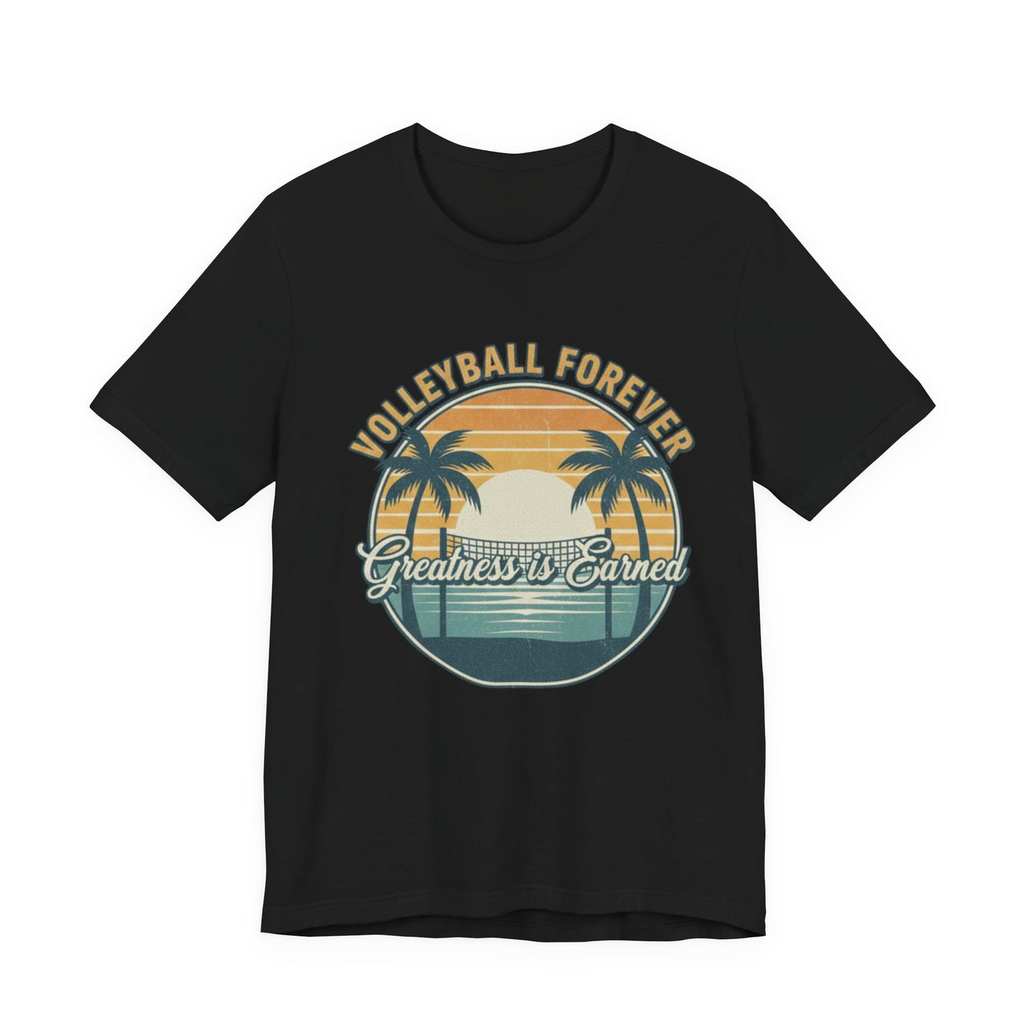 Volleyball lifestyle slogan printed t-shirt design