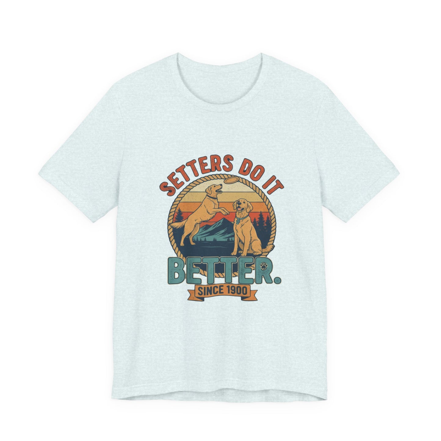 Setters Do It Better bold volleyball slogan on shirt front