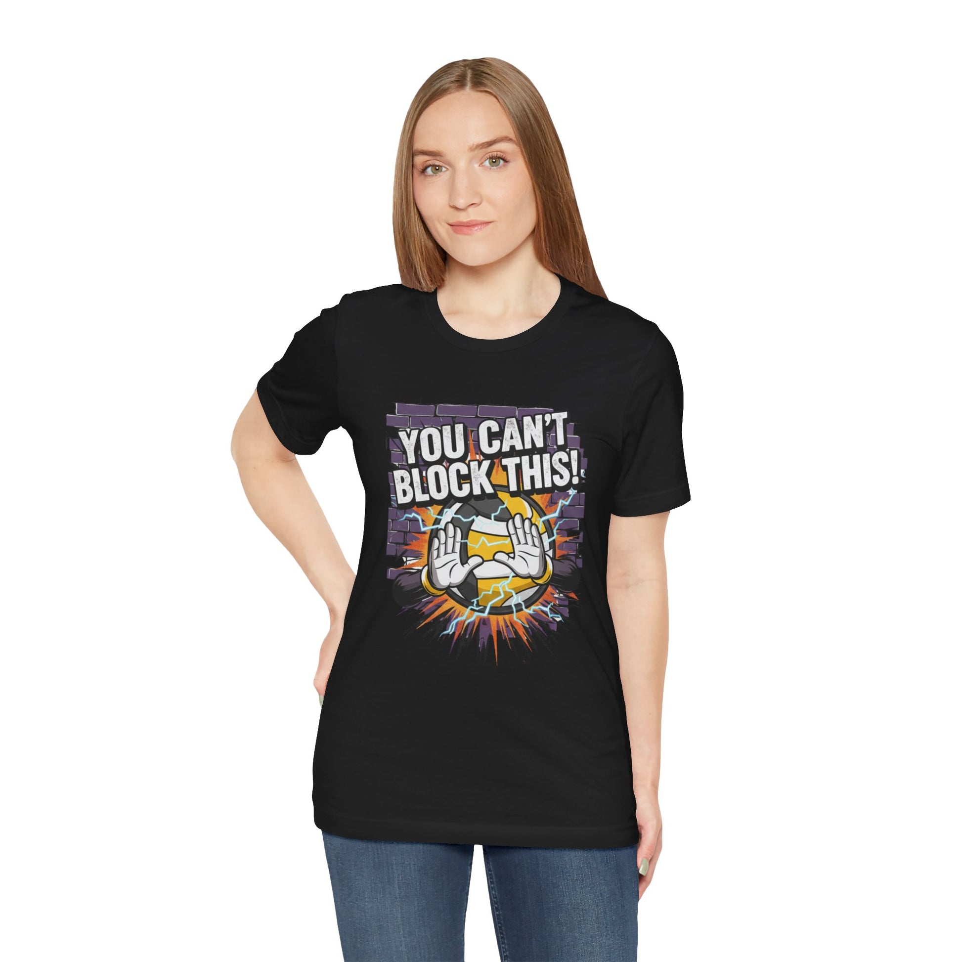 Volleyball power slogan printed t-shirt artwork