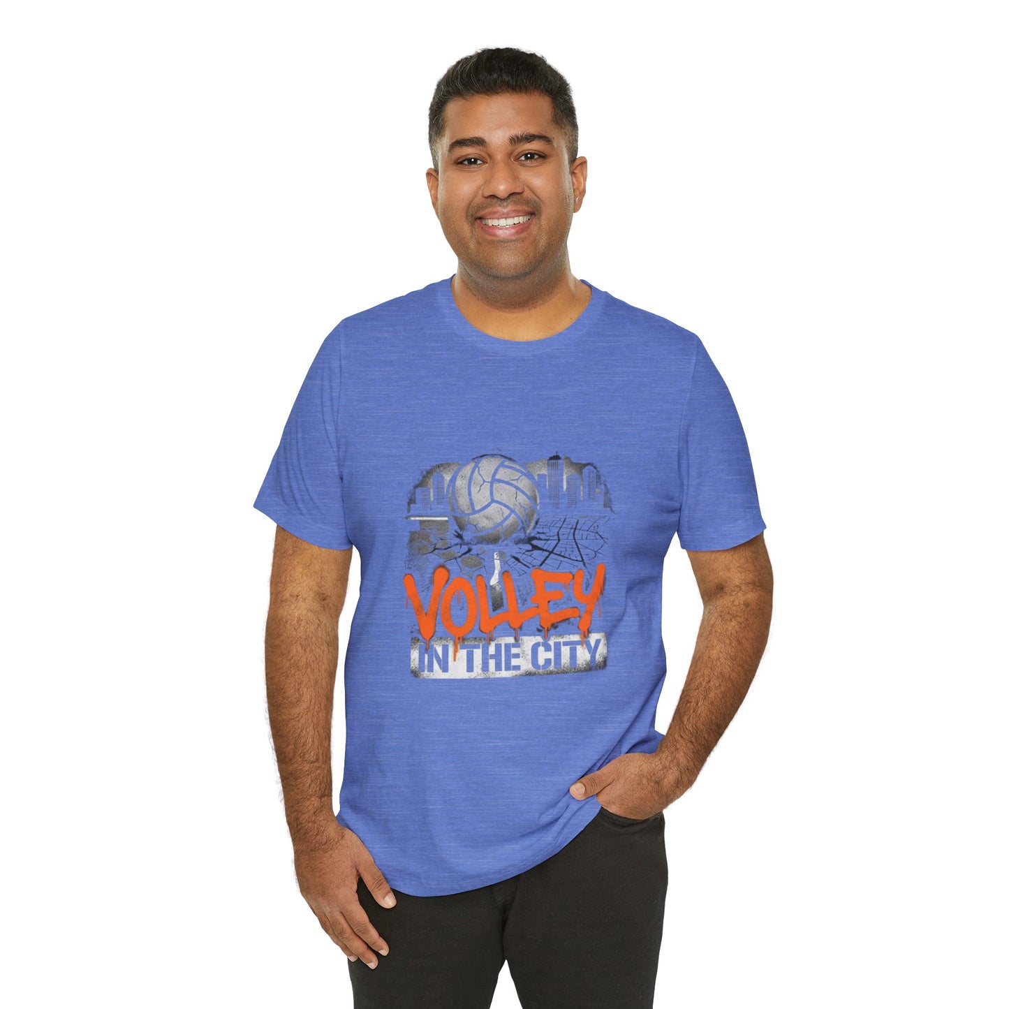 Volley in the City minimalist volleyball apparel graphic