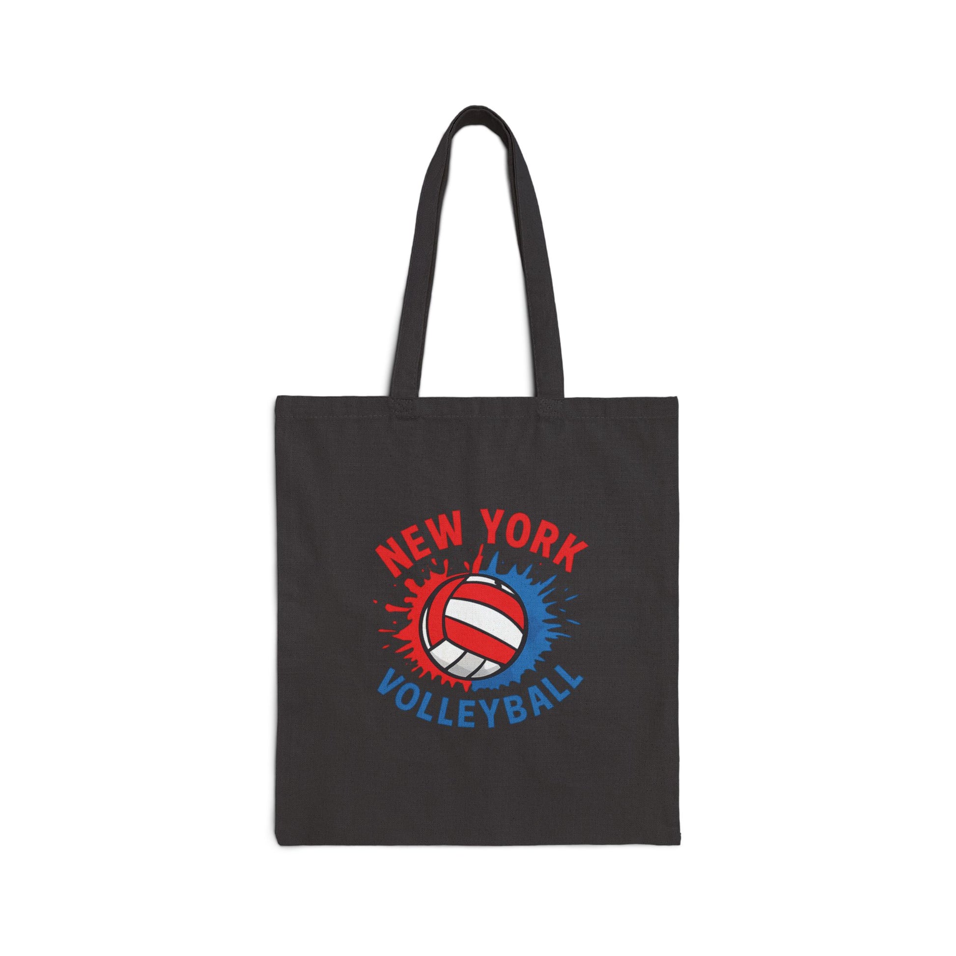 new york volleyball splash tote bag with dynamic design