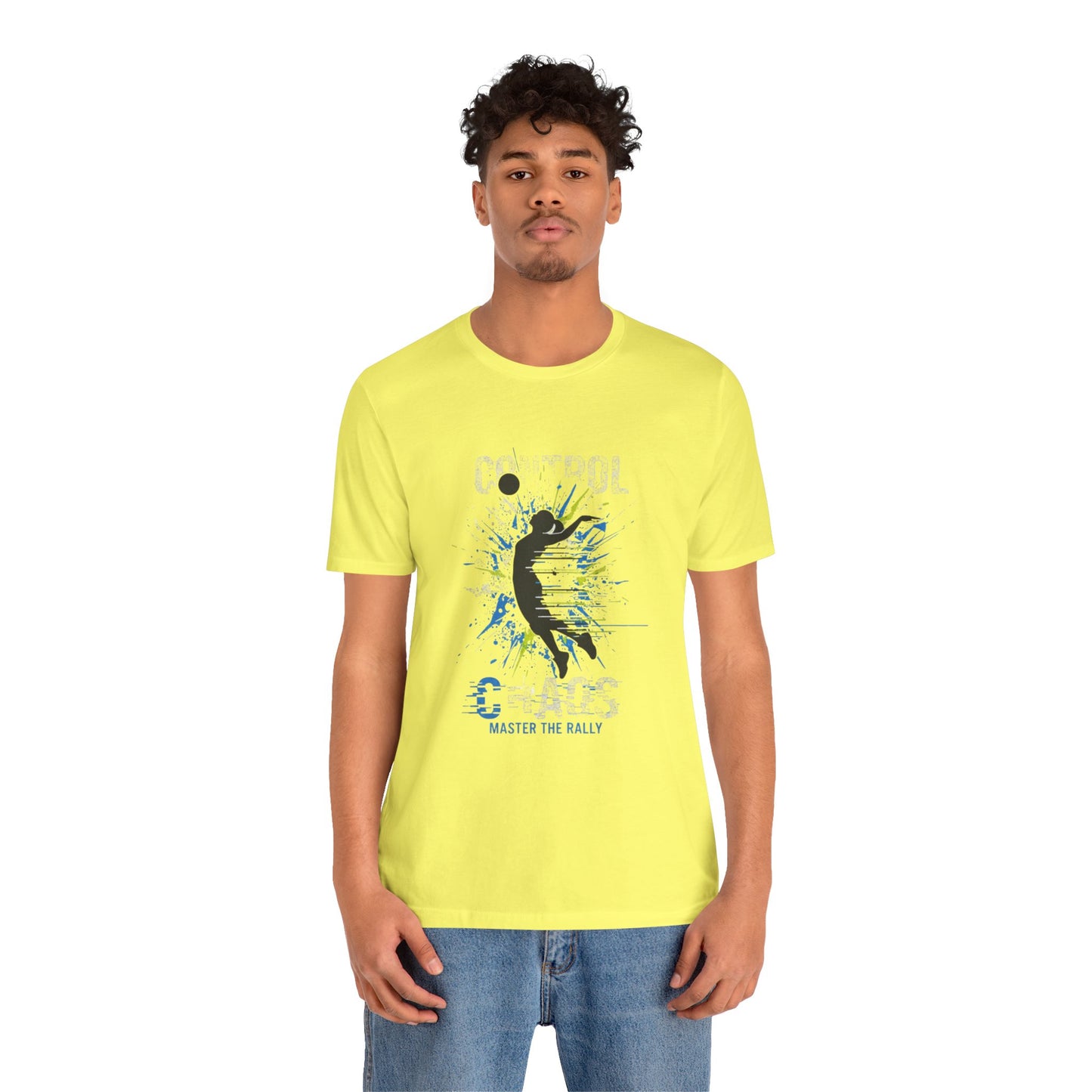Control Chaos Master the Rally clean text volleyball shirt