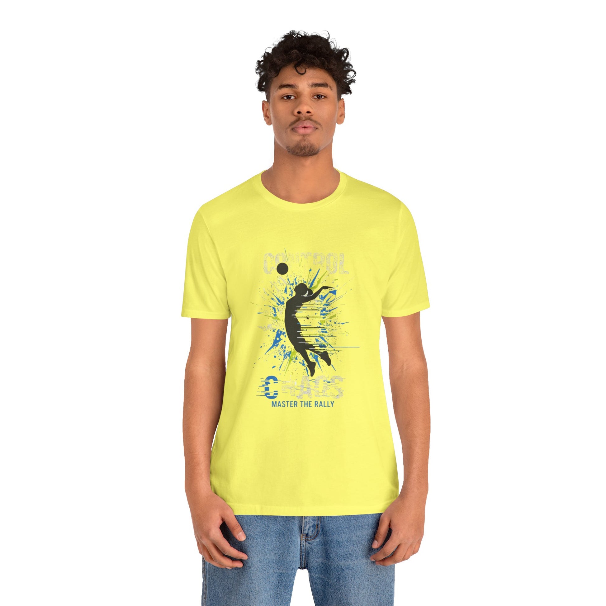 Control Chaos Master the Rally clean text volleyball shirt