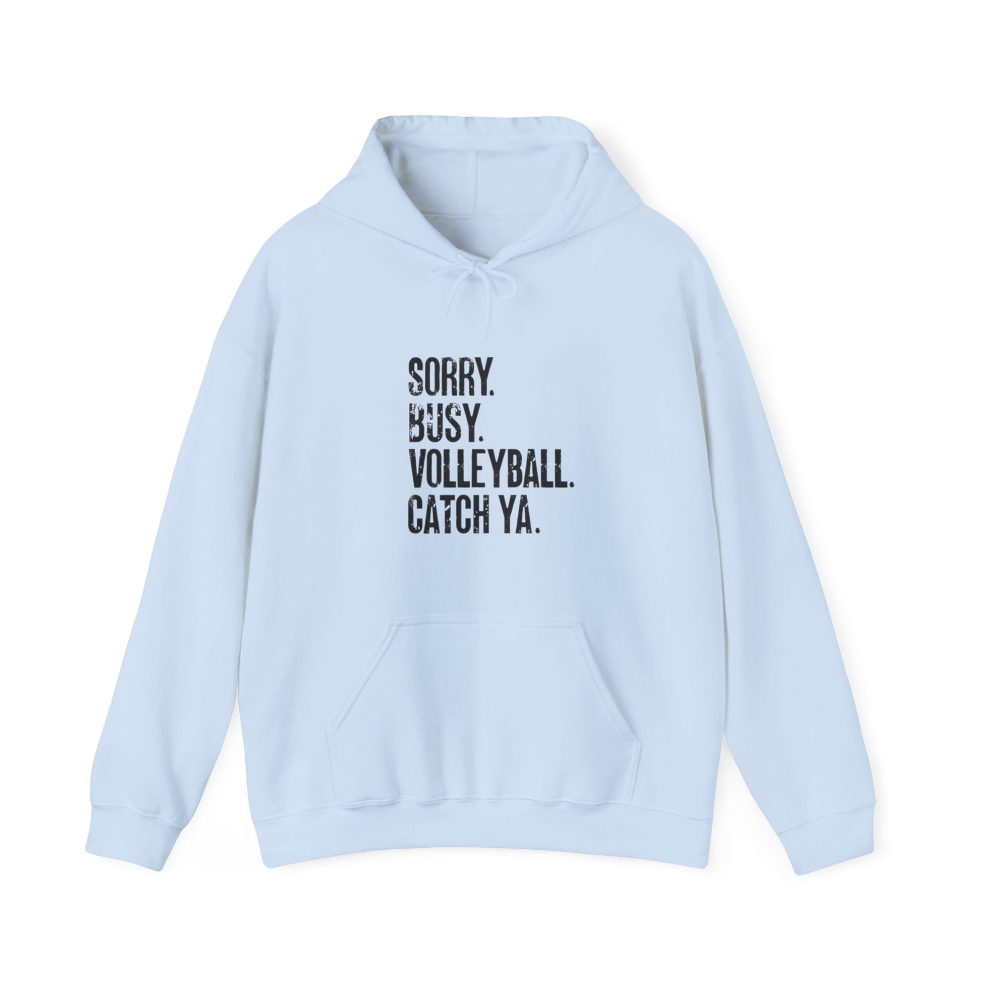 Funny volleyball saying typography hoodie